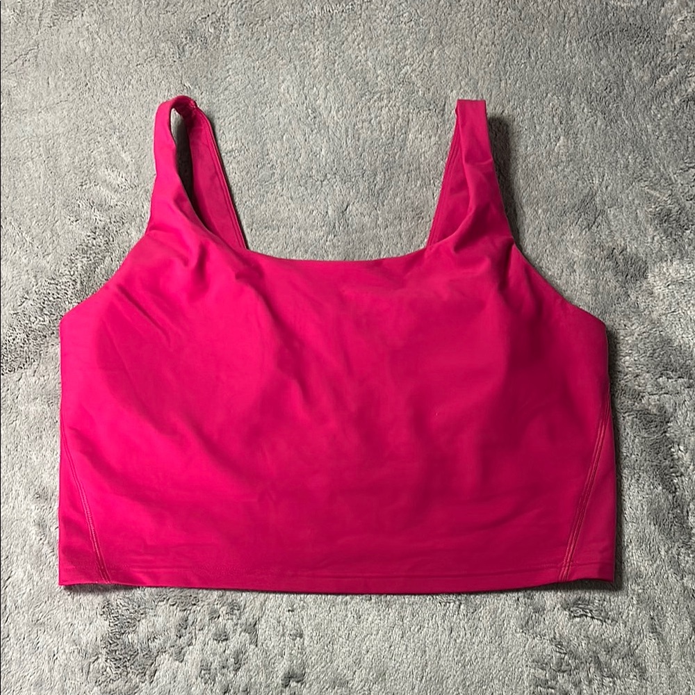 Vibrant Pink Padded Women’s Workout Top